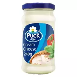 پنیر خامه ای بوک شیشه 240 گرم PUCK مدل CREAM CHEESE (هزینه ارسال به صورت پس کرایه میباشد)