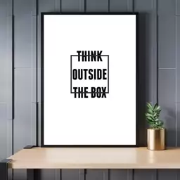 تابلو نوشته طرح think outside