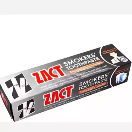 خمیر دندان زاکت ZACT مدل SMOKEERS مخصوص افراد سیگاری 100 میل