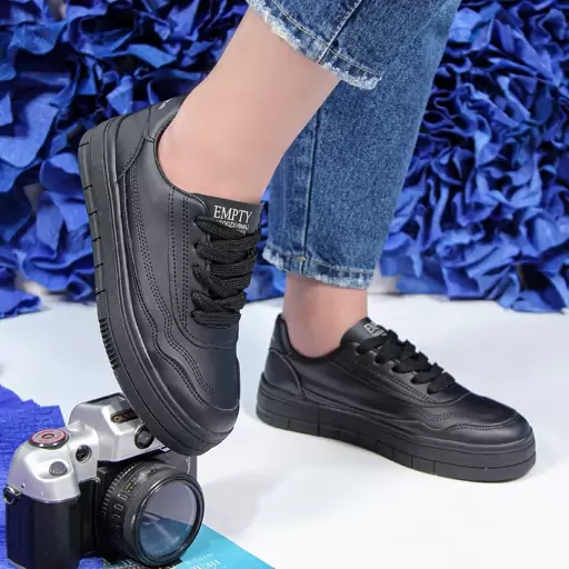 کفش کتونی زنانه ساده رنگ مشکی مدل ونس vans کد 27990