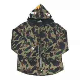 کاپشن مردانه سبز چریکی بیپ BAPE