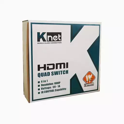 سوئیچ کواد 4 پورت HDMI کی نت K-SWHDQ004