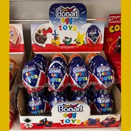 تخم مرغ شانسی شکلاتی بونارت24عددی Bonart Egg Toys 