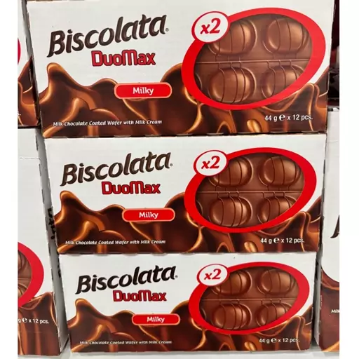 شکلات شیری دوماکس بیسکولاتا (biscolata) 12عدد