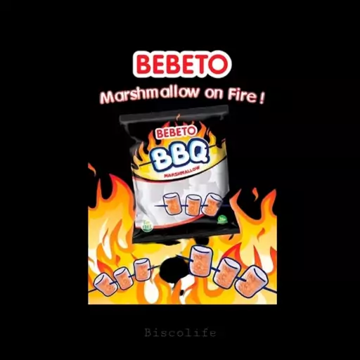 مارشمالو باربیکیو کبابی 275 گرم Bebeto BBQ