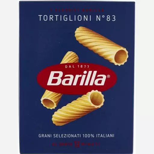 پاستا TORTIGLIONI N83 وزن 500 گرم Barilla