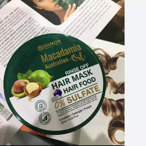 ماسک مو دیلمون مدل Macadamia حجم 400 میلی لیتر