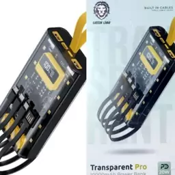 پاوربانک گرین لاین مدل Transparent Pro ظرفیت 10000 میلی آمپر 