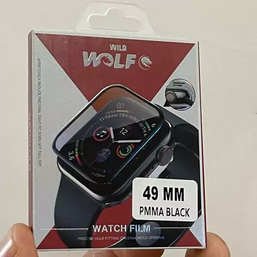 گلس اپل واچ اولترا سایز 49 میلیمتری ولف wolf