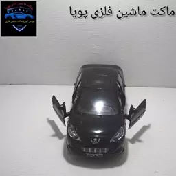 ماکت ماشین فلزی پژو 207 صندوقدار رنگ مشکی