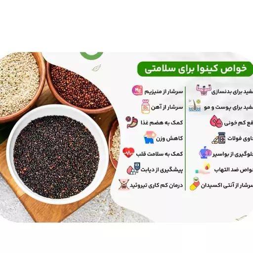 کینوا رنگی(3رنگ وارداتی) ارگانیک 250گرم