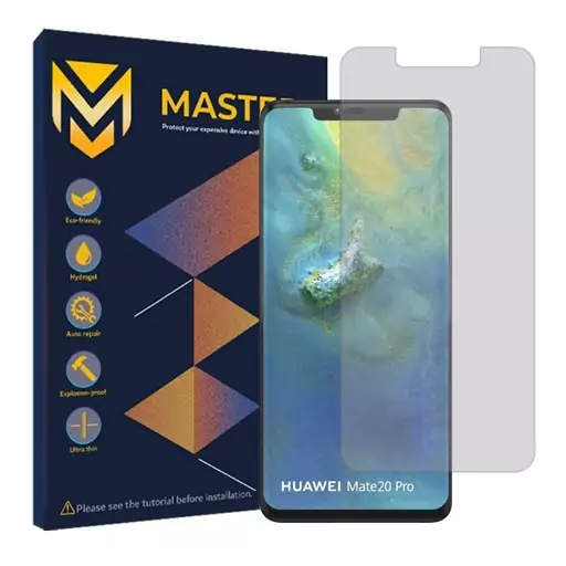 گلس پشت و رو   هوآوی Mate 20 Pro شفاف هیدروژلی خودترمیم برند Master
