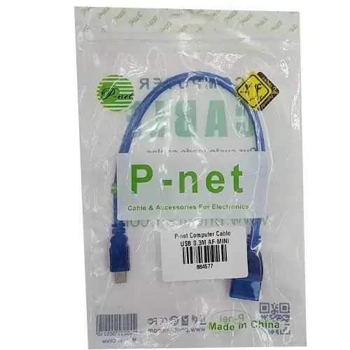 کابل ذوزنقه به مادگی P NET USB 5pin 30cm