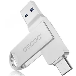 فلش مموری USB3  USB C اسکو مدل Oscoo CU002 ظرفیت 64 گیگابایت گارانتی دو ساله هزینه ارسال رایگان 