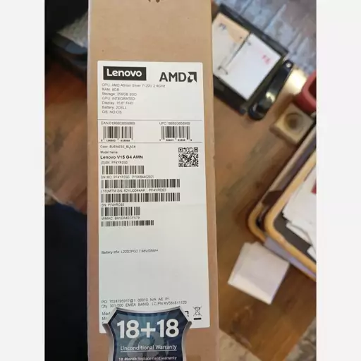 لپتاپ lenovo v15 g4 آکبند 36ماه گارانتی 