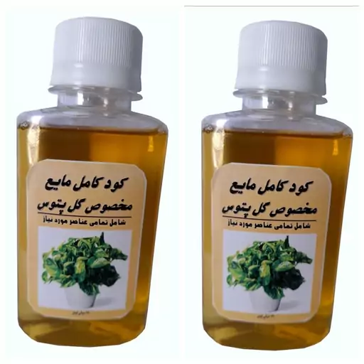 کود کامل مایع پتوس مدل A33 حجم 120 میلی لیتر بسته دو عددی