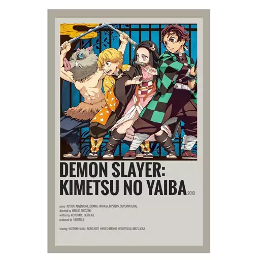 پوستر مدل انیمه شیطان کش demon slayer کد 429