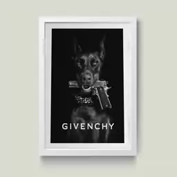 تابلو مدل Dobermann GIVENCHY کد m2518-w