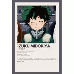 پوستر مدل انیمه آکادمی قهرمانانه من my hero academia طرح ایزوکو میدوریا Izuku Midoriya کد 686