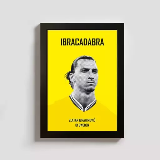 تابلو مدل فوتبالی زلاتان ابراهیموویچ zlatan کد BL053