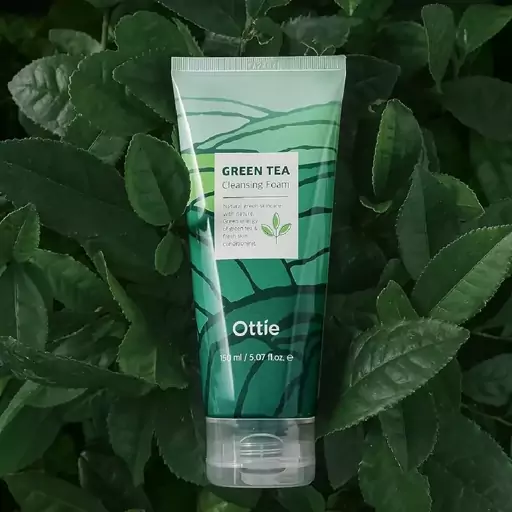 فوم شستشو صورت اوتی مدل Green Tea حجم 150 میلی لیتر