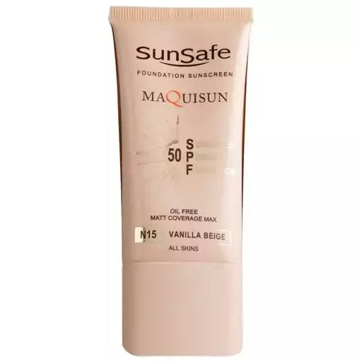 کرم ضد آفتاب رنگی سان سیف SPF50 مدل N15 مناسب انواع پوست حجم 40 میلی‌لیتر