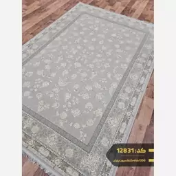 فرش 1200شانه ماشینی کاشان تراکم3600گلبرجسته6متری کد12831-ارسال رایگان-