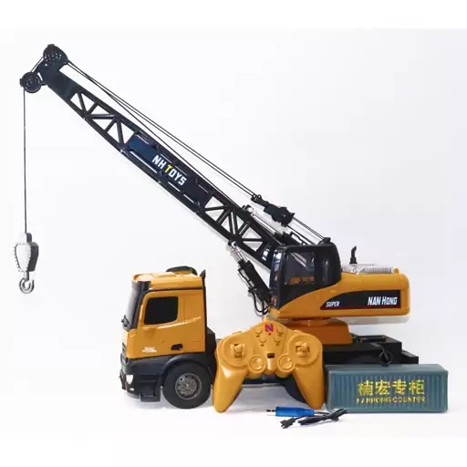 اسباب بازی جرثقیل کنترلی بزرگ مقیاس 14-1 مدل REMOTE CONTROL LIFTING CRANE NAN HONG 9913