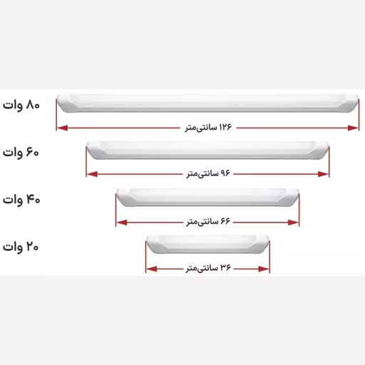 پارس چراغ خطی 20 وات مدل دیاکو