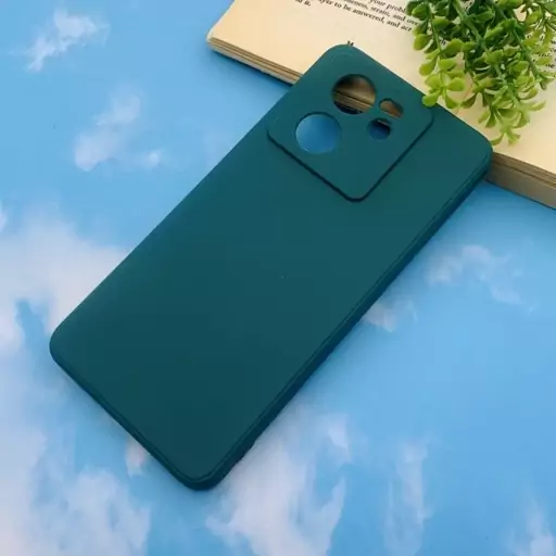 قاب گوشی Xiaomi 13T / Xiaomi 13T Pro شیائومی سیلیکونی TPU محافظ لنز دار سبز کد 69277