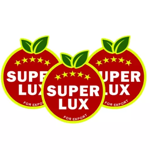 برچسب میوه رنگ قرمز طرح سوپر لوکس super lux