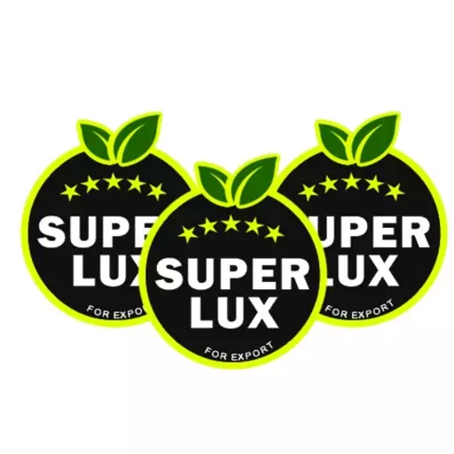 برچسب میوه رنگ مشکی طرح سوپر لوکس super lux