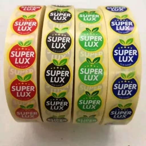 برچسب میوه رنگ آبی طرح سوپر لوکس super lux