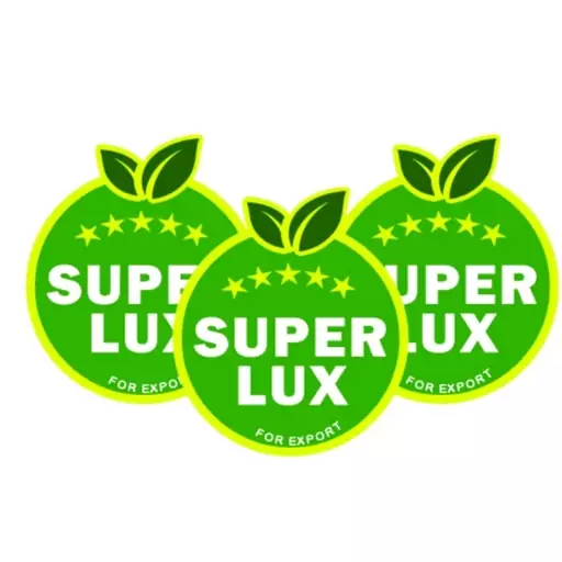 برچسب میوه رنگ سبز طرح سوپر لوکس super lux