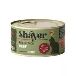 کنسرو غذای گربه با طعم گوشت قرمز شایر Shayer Pate With Beef وزن 200 گرم