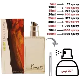 عطر ادکلن کنزو جانگل مردانه (1میل)لوزی سوییس گرید تاپ ماندگاری 48ساعت تضمینی 