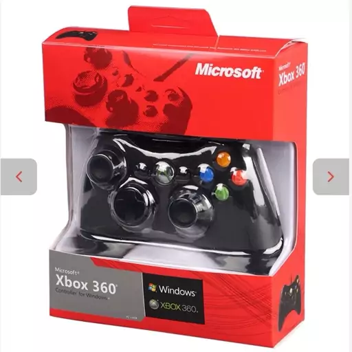 دسته بازی تک شوکدار سیمی Microsoft Xbox 360 ، PC