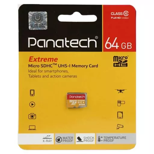  مموری رم میکرو ( کارت حافظه ) 64 گیگ پاناتک   panatech 