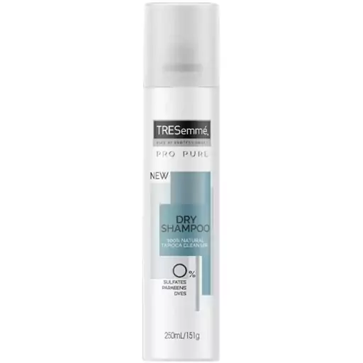 شامپو خشک فاقد سولفات ترزمه tresemme pro pure dry shampoo حجم 250 میل