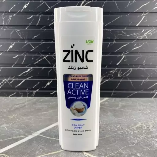 شامپو ضد شوره مو زینک مدل CLEAN ACTIVE حجم 340 میل