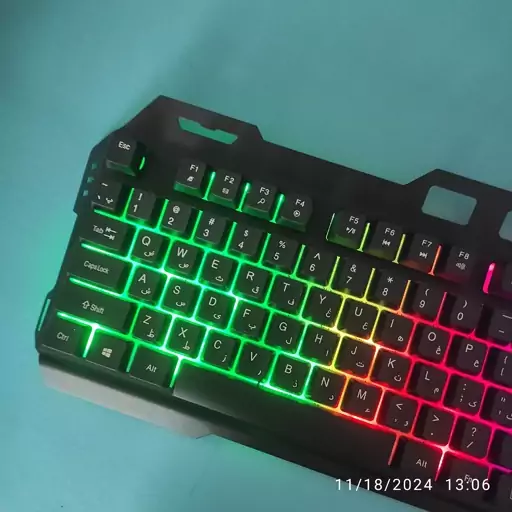 موس و کیبورد گیمینگ گلد اسکار RGB با سیم 