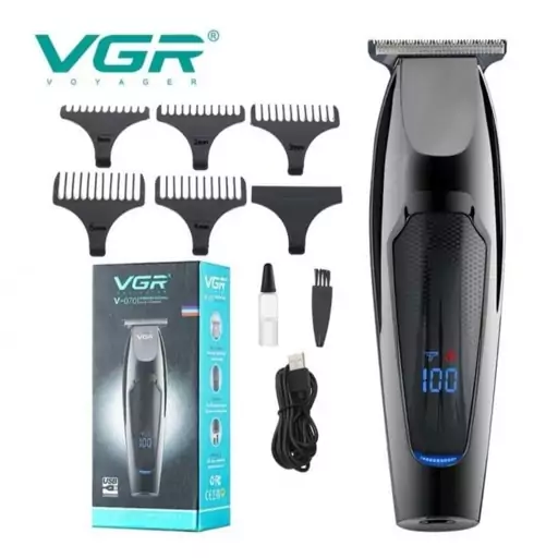 ماشین اصلاح وی جی آر مدل V-070 اصل ریش تراش خط زن حجم زن VGR 