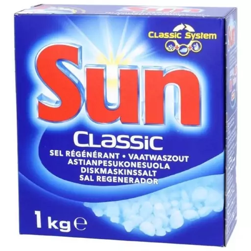 نمک ماشین ظرفشویی سان Sun فرانسه مدل Classic کلاسیک 1 کیلوگرمی