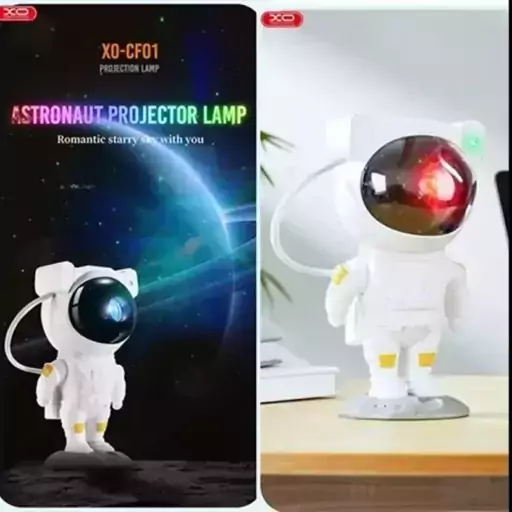 چراغ خواب پروژکتور اسپیکردار کهکشانی فضانورد Astronaut Starry Sky Projector Night Light