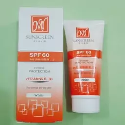 کرم ضدآفتاب بی رنگ مای spf60  ضد آفتاب مای اس پی اف60 بی رنگ مناسب پوست نرمال و خشک ارسال رایگان