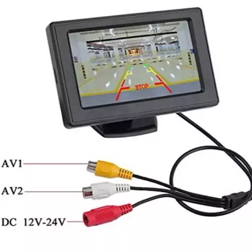 مانیتور پایه دار+دوربین دنده عقب خودرو 