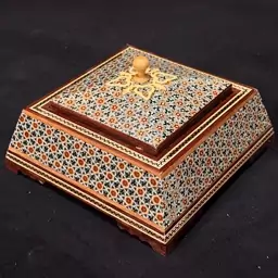 شکلات خوری خاتم کاری هرمی کوچک