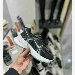 کتونی نایک مشکی سبز زنانه دخترانه کفش ونس اسپورت اسپرت نایکی NIKE لژدار لژ دار طبی چرم شیک سبک راحت راحتی رانینگ ورزشی