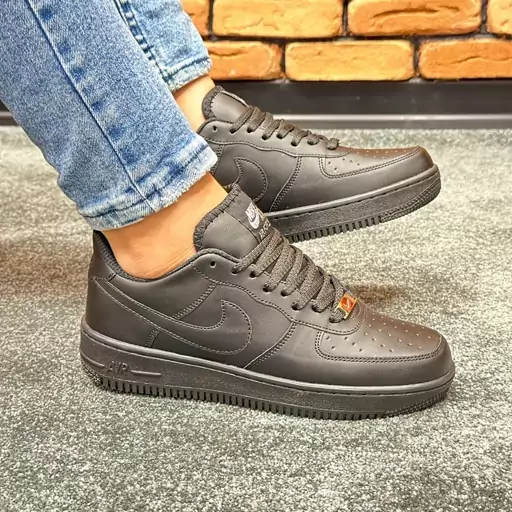 کتونی نایک ایرفورس مردانه nike air force رنگ تمام مشکی کد 6224