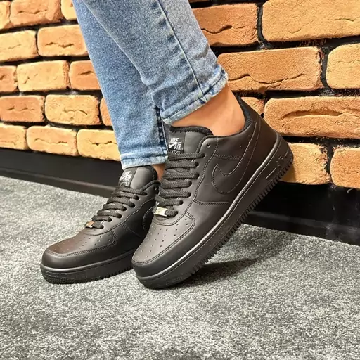 کتونی نایک ایرفورس مردانه nike air force رنگ تمام مشکی کد 6224